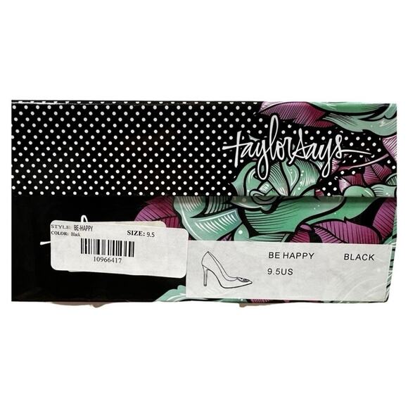 Taylor Says Black Patent Leather “Be Happy” Shoes SZ 9.5 - Picture 15 of 15